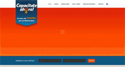 Desktop Screenshot of capacitateahora.com.ar